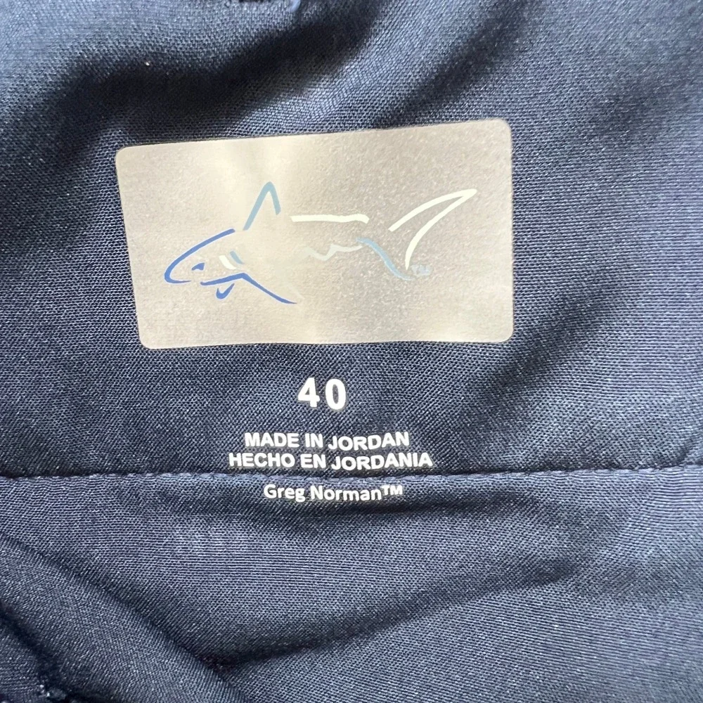 Greg Norman Golf‎ Shorts Size 40 Blue Stretch Performance Flat Front Lightweight